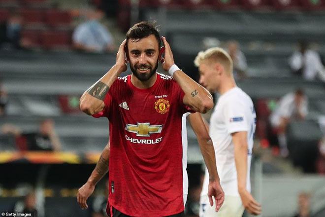 Bruno Fernandes ghi bàn duy nhất từ chấm phạt đền để giúp MU loại Copenhagen ở tứ kết Europa League