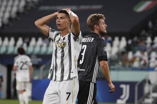 Ronaldo đã ghi 2 bàn vào lưới Lyon nhưng Juventus vẫn bị loại ở Champions League