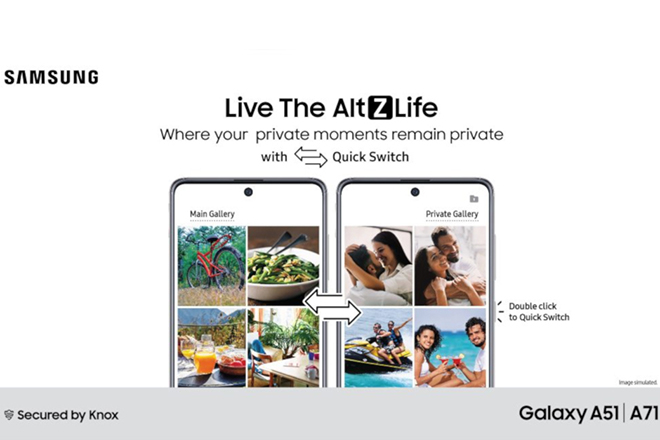 Bản cập nhật&nbsp;AltZLife sẽ nâng cấp bảo mật cho Gaalxy A51 và Galaxy A71.