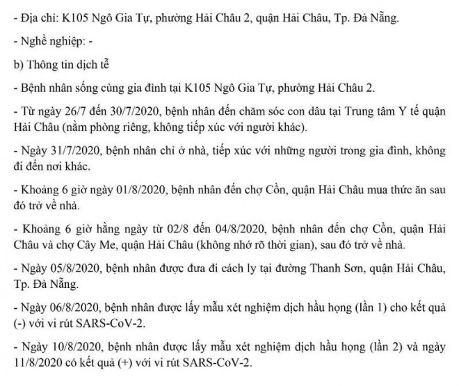 Lịch trình di chuyển của 9 bệnh nhân COVID-19 mới tại Đà Nẵng - 9