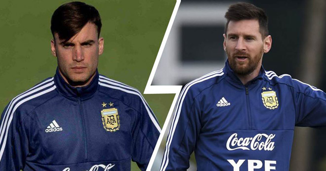 Tagliafico (trái) là đàn em đồng hương Messi ở ĐT Argentina