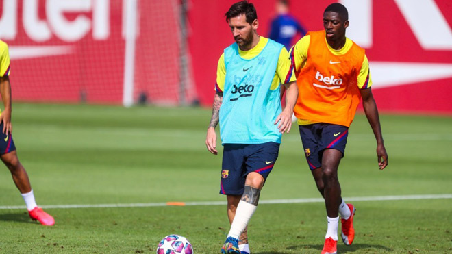 Messi đã trở lại tập luyện bình thường và sẵn sàng cùng Barca đại chiến Bayern Munich