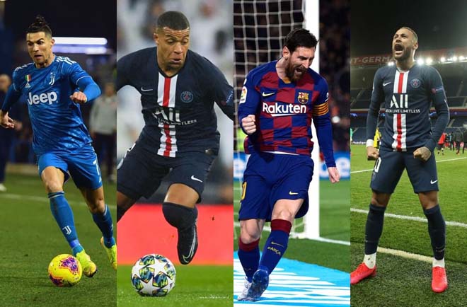 Một hàng công có đủ Ronaldo, Mbappe, Messi và Neymar - đó là niềm mơ ước của mọi đội bóng