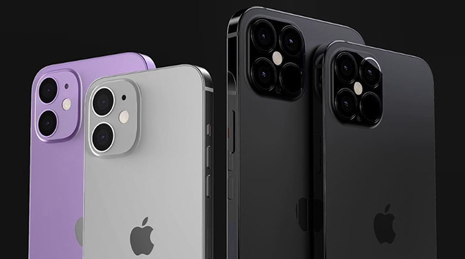 Ảnh concept bộ tứ iPhone 12 năm nay.