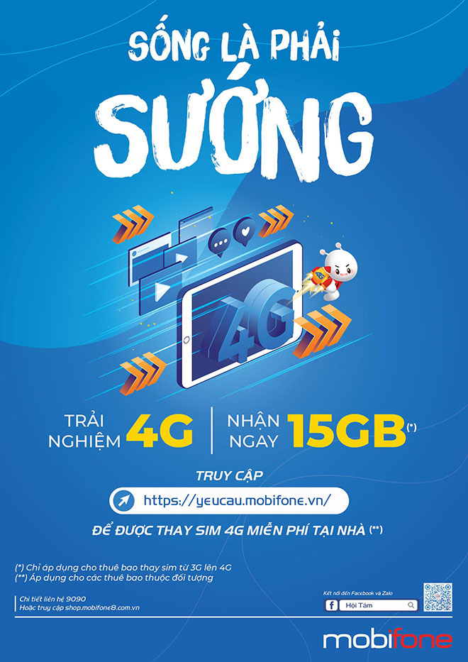 Khách hàng có thể liên hệ hotline 9090 hoặc truy cập http://yeucau.mobifone.vn để được thay sim 4G miễn phí tại nhà