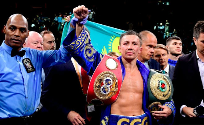 7.&nbsp;Gennady Golovkin (40 thắng, 1 thua, 1 hòa). Chỉ thua 1 trận trước võ sĩ số 1 Canelo Alvarez, Golovkin vẫn được đánh giá rất cao.