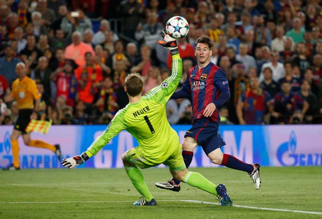 Messi từng tỏa sáng trước Bayern năm 2015