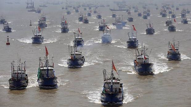 Tàu cá Trung Quốc. Ảnh: Marinetime Executive