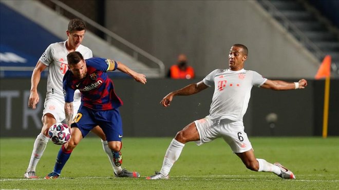 Chiến thắng&nbsp;8-2 trước Barca là một trong những trận đấu cuối cùng của Thiago ở&nbsp;Bayern Munich