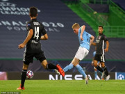 Bóng đá - Man City 3 năm bị loại tứ kết Cúp C1, De Bruyne cay đắng &quot;ngả mũ&quot; trước Lyon