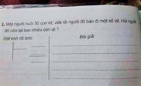 Đề Toán gây tranh cãi được lan truyền trên mạng xã hội.