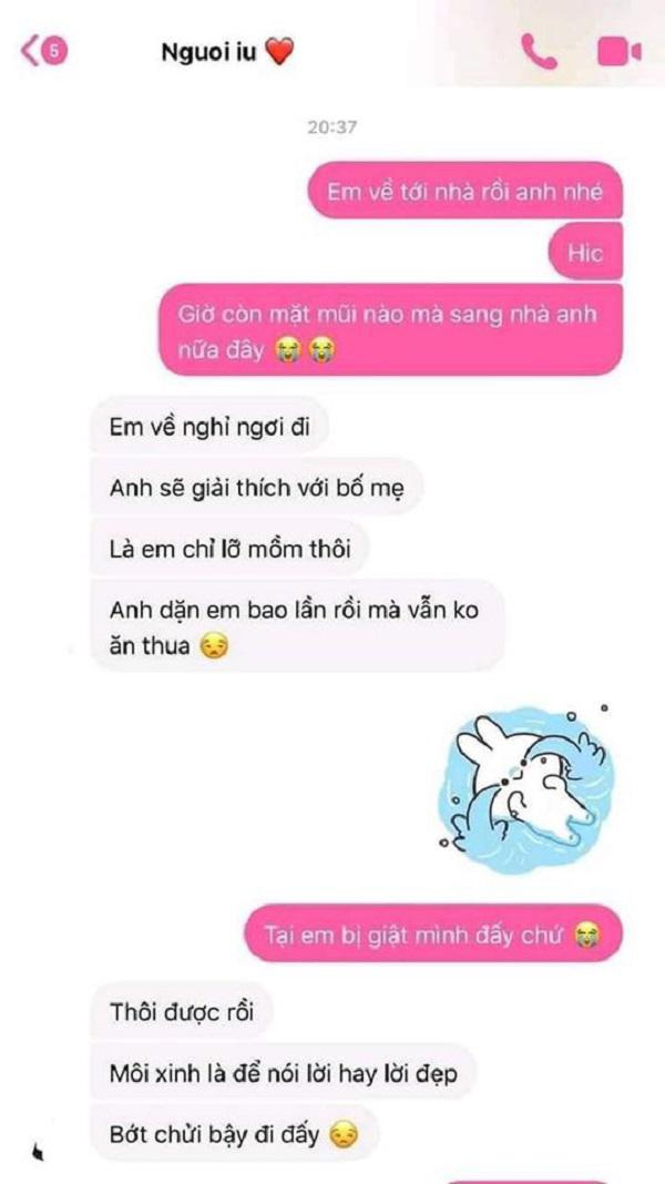 Đoạn nói chuyện của cặp đôi.