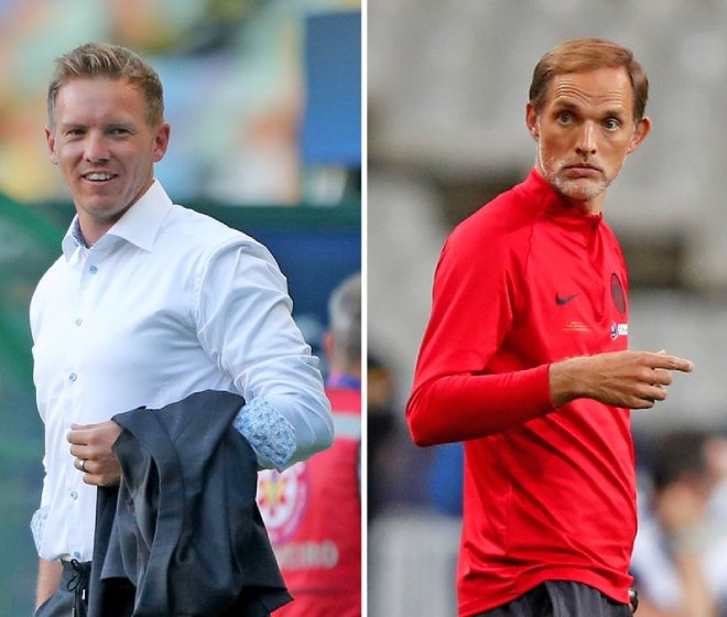 Julian Nagelsmann và Thomas Tuchel sẽ có màn đấu trí thú vị trên băng ghế huấn luyện