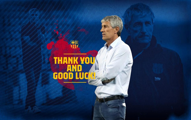 Barcelona chính thức chia tay Quique Setien