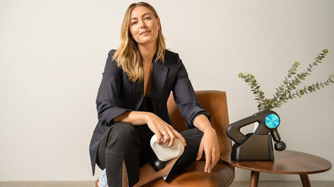 Sharapova giữ vai trò cao khi vừa gia nhập công ty Therabody