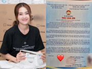 Đời sống Showbiz - Ninh Dương Lan Ngọc được Ủy ban MTTQVN TP. HCM gửi thư cảm ơn vì làm điều này