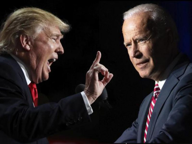 Cuộc đua Donald Trump - Joe Biden đã vào hồi gay cấn. Ảnh: THE INDEPENDENT