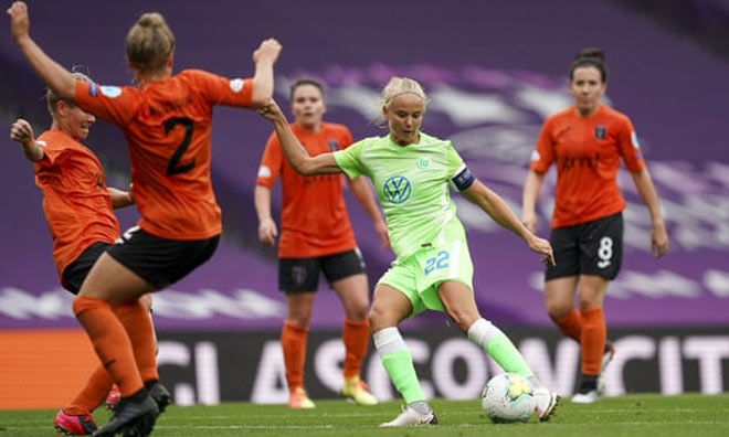 Đội nữ Wolfsburg vừa vùi dập Glasgow City 9-1 ở tứ kết Champions League&nbsp;