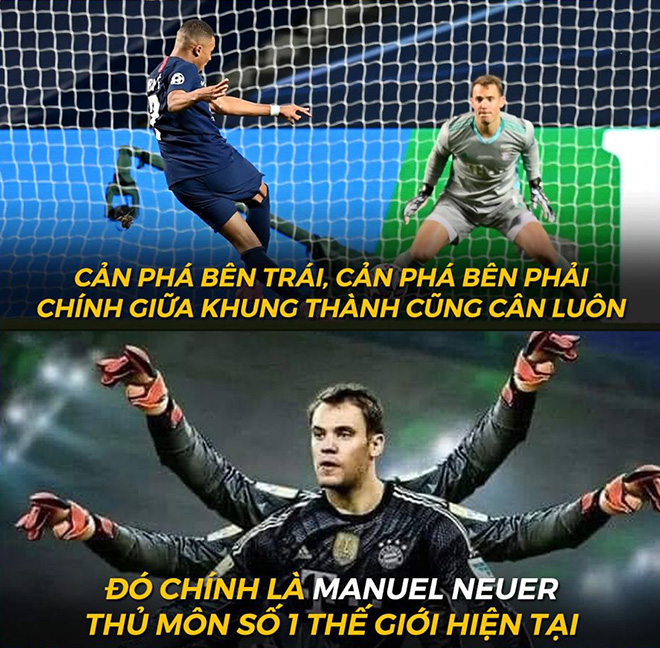 Một trận đấu mà Neuer làm nản lòng các chân sút của PSG.