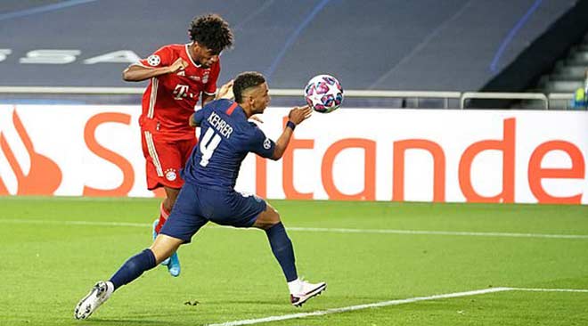 Nhưng phút 59, Kehrer không có may mắn lần nữa khi Coman đón quả tạt của Kimmich và đánh đầu chéo góc