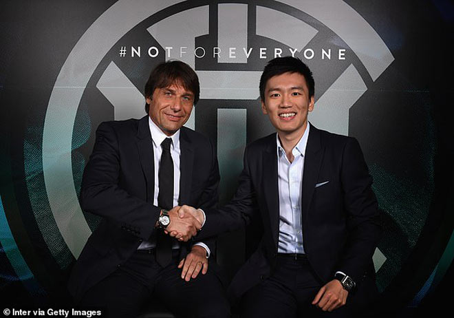 Mối quan hệ ngày càng xấu đi giữa HLV Antonio Conte và Chủ tịch Trung Quốc của Inter Milan - Steven Zhang