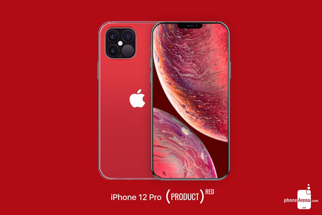 Ảnh concept iPhone 12 Pro Product RED.