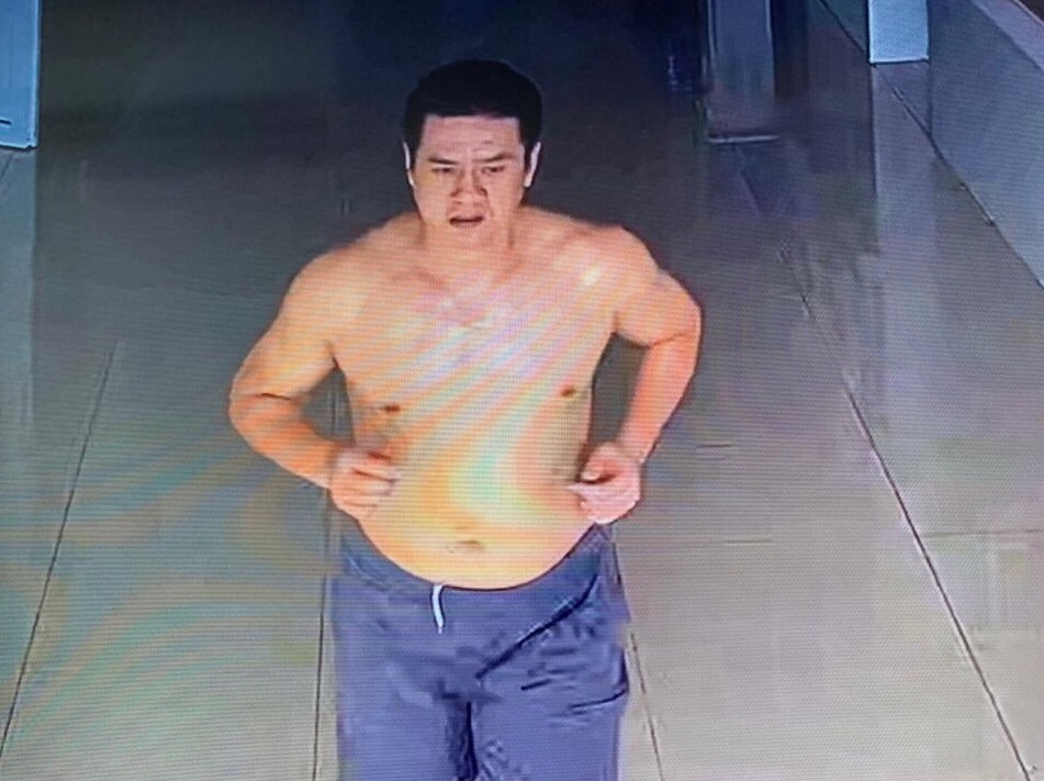 Hình ảnh người đàn ông có biểu hiện ho, sốt, tức ngực trốn khỏi khu cách ly tại TP Móng Cái (Quảng Ninh). Ảnh: Quê tôi Móng Cái.