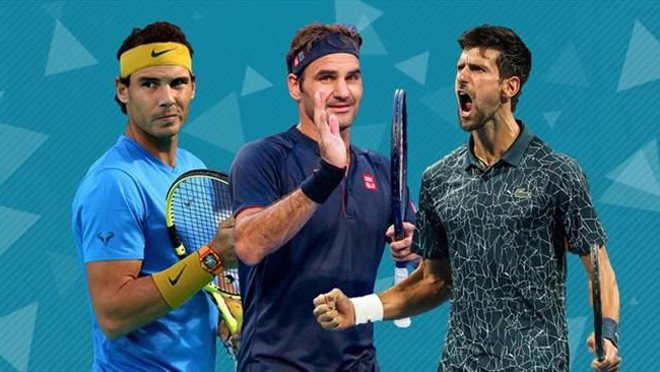 Novak Djokovic (phải) có cơ hội kéo khán giả về phía mình khi cả Nadal (giữa) và Federer (trái) đều không tham dự US Open 2020 diễn ra từ ngày 31/8 đến 13/9