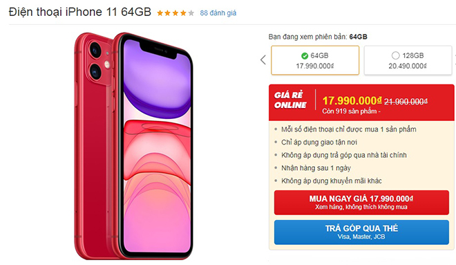 iPhone liên tục giảm giá, iPhone 11 Pro Max giảm tới 6 triệu đồng - 2