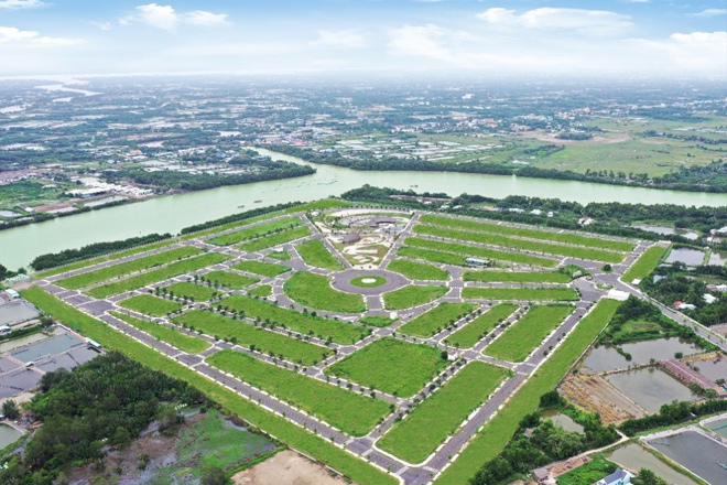 Saigon Riverpark ôm trọn 500m bờ sông Cần Giuộc đã hoàn thiện cơ sở hạ tầng