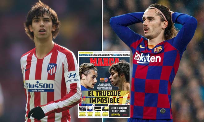 Barca muốn đổi Griezmann lấy Felix, theo nguồn tin của tờ Marca