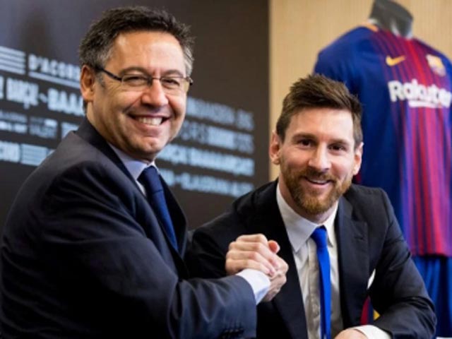 Chủ tịch Bartomeu sẵn sàng rời ghế nếu Messi ở lại