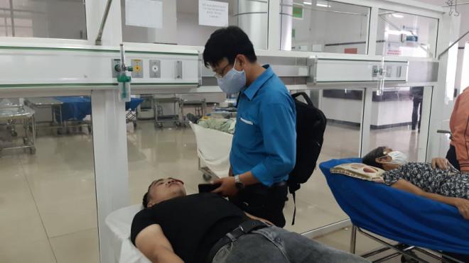 Ông Trần Hậu Tâm đang điều trị tại Bệnh viện Đa khoa vùng Tây Nguyên