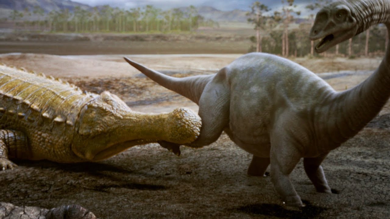 Siêu cá sấu&nbsp;Sarcosuchus là cơn ác mộng với những loài khủng long ăn cỏ.