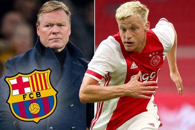 Barca được cho là nỗ lực theo đuổi Van de Beek nhưng bất thành