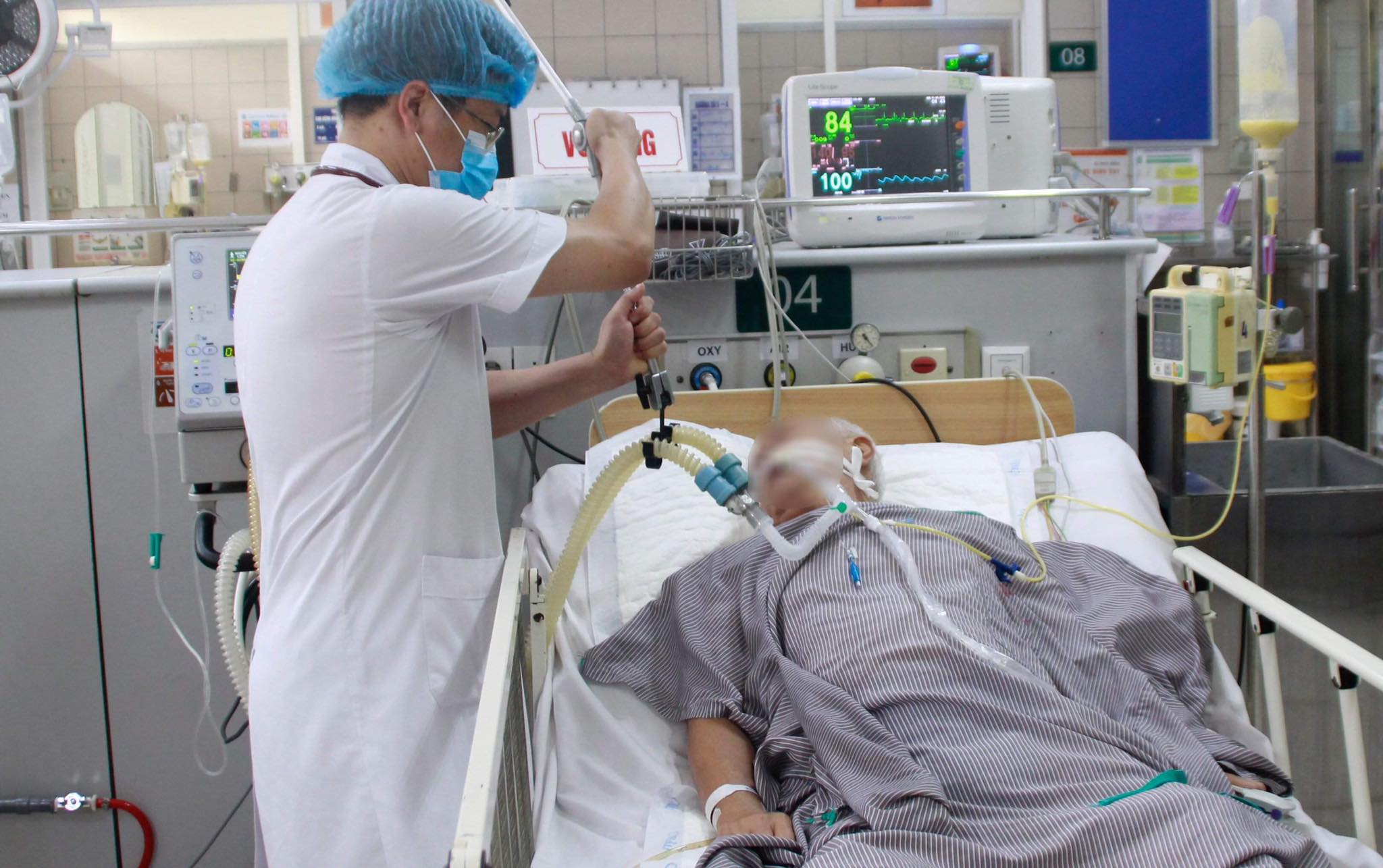 Bệnh nhân đang được điều trị tại BV Bạch Mai