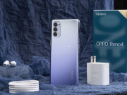 Thời trang Hi-tech - Trên tay Oppo Reno4 màu tím khói, giá không đổi 8,49 triệu đồng