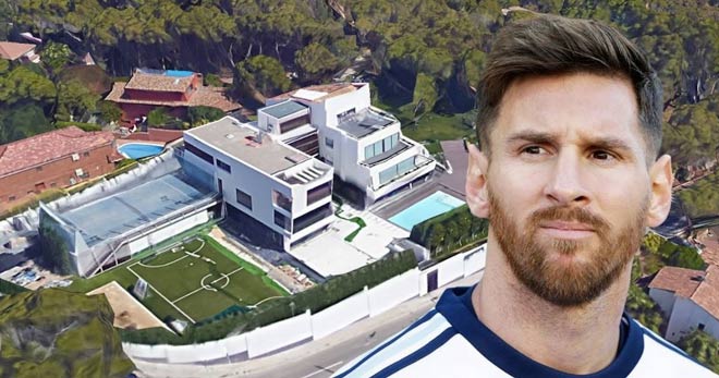 Ngôi nhà sang trọng của Leo Messi đang nương náu ở Castelldefels (Catalunya, Tây Ban Nha)