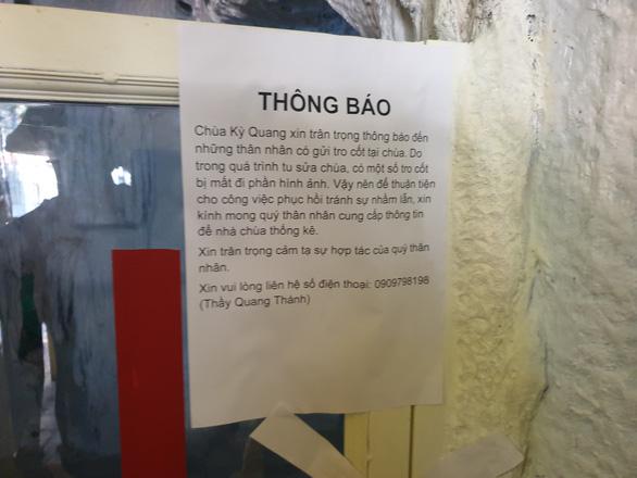 Thông báo của chùa Kỳ Quang 2.