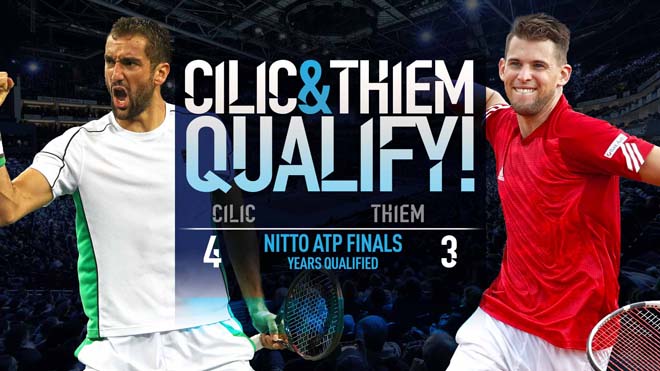 Cilic (trái) và Thiem hứa hẹn sẽ thi đấu nỗ lực