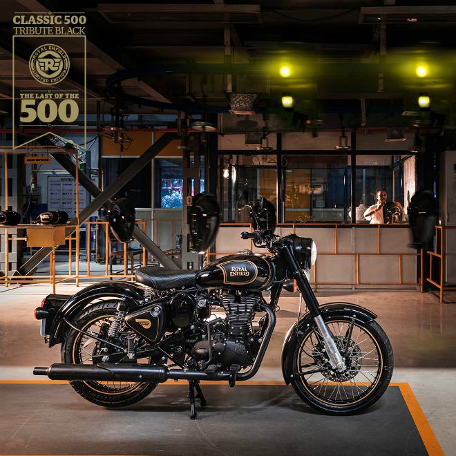 Tuyệt đẹp Royal Enfield Classic 500 Tribute Black Edition mới cứng - 6