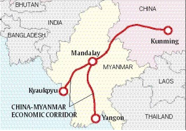 Myanmar là cửa ngõ giúp Trung Quốc dễ dàng tiếp cận Ấn Độ Dương.