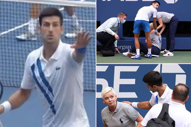 Djokovic bị loại sớm ở US Open 2020 vì đánh bóng trúng vào cổ của một nữ trọng tài dây