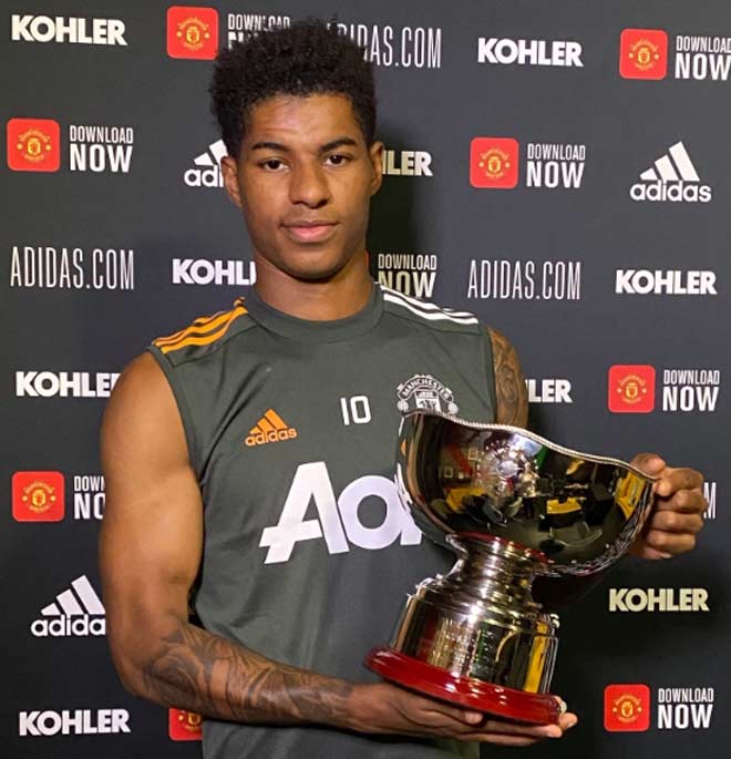 Marcus Rashford nhận danh hiệu "PFA Merit" nhờ&nbsp;những nỗ lực đáng kể trong việc làm từ thiện mùa dịch Covid-19