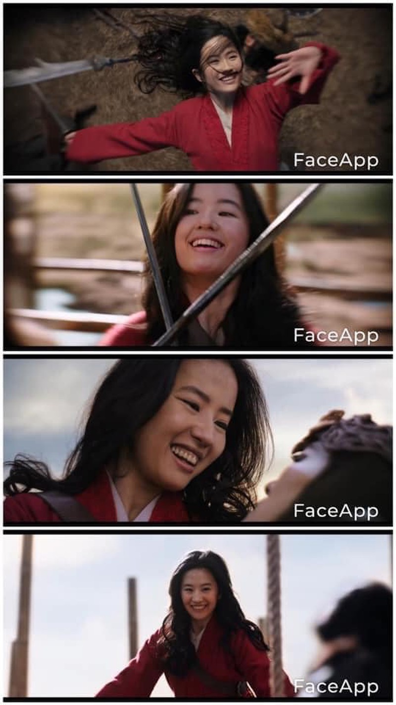 Cư dân mạng đã phải dùng FaceApp để gương mặt Mulan thêm sinh động