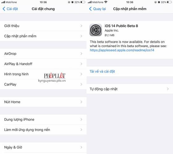 Cập nhật iOS mới sẽ giúp khắc phục các lỗi còn tồn đọng trước đó. Ảnh: MINH HOÀNG