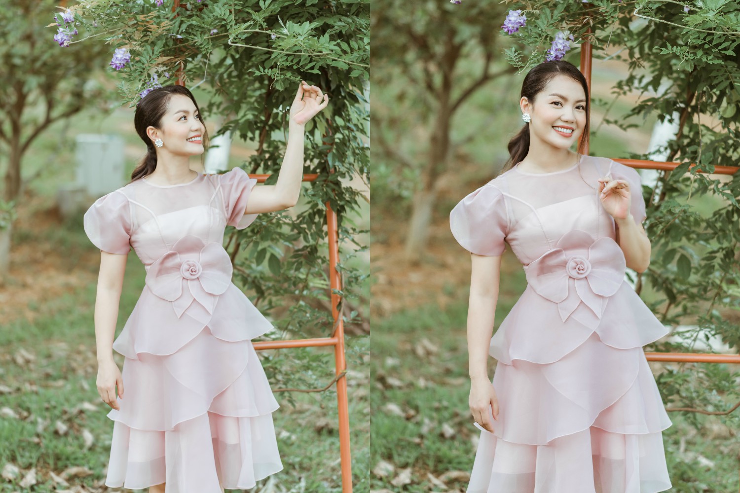 Nguyễn Ngọc Anh xuất hiện với hình ảnh một bà mẹ hai con đằm thắm và ngập tràn hạnh phúc