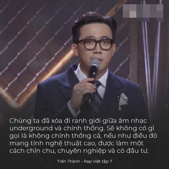 Trấn Thành đưa ra quan điểm trong tập 7 Rap Việt