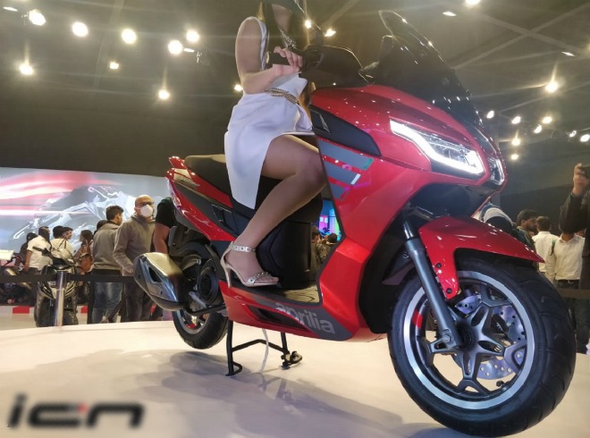 Nguyên mẫu Aprilia SXR 160 từng trình diện tại Auto Expo 2020.