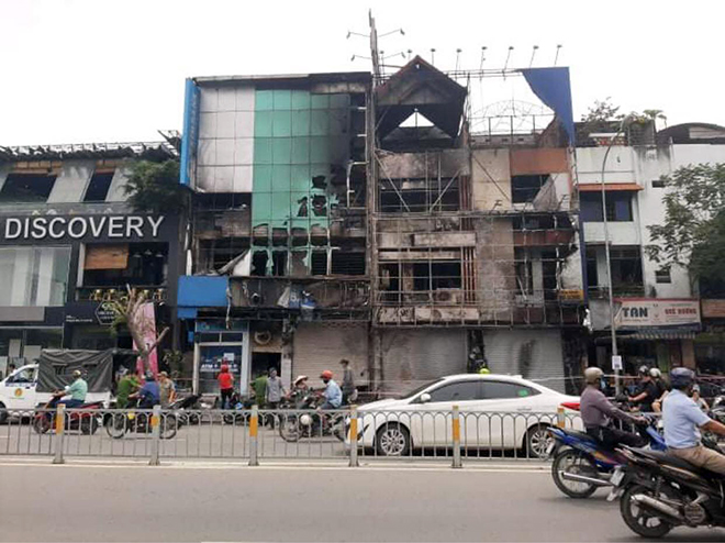 Vụ cháy không có thiệt hại về người nhưng làm nhiều tài sản, vật dụng tại hai căn nhà bị hư hỏng